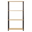 Systemowy Regał Biurowy 108x60x33 cm – DEDAL BLACK-4M_B