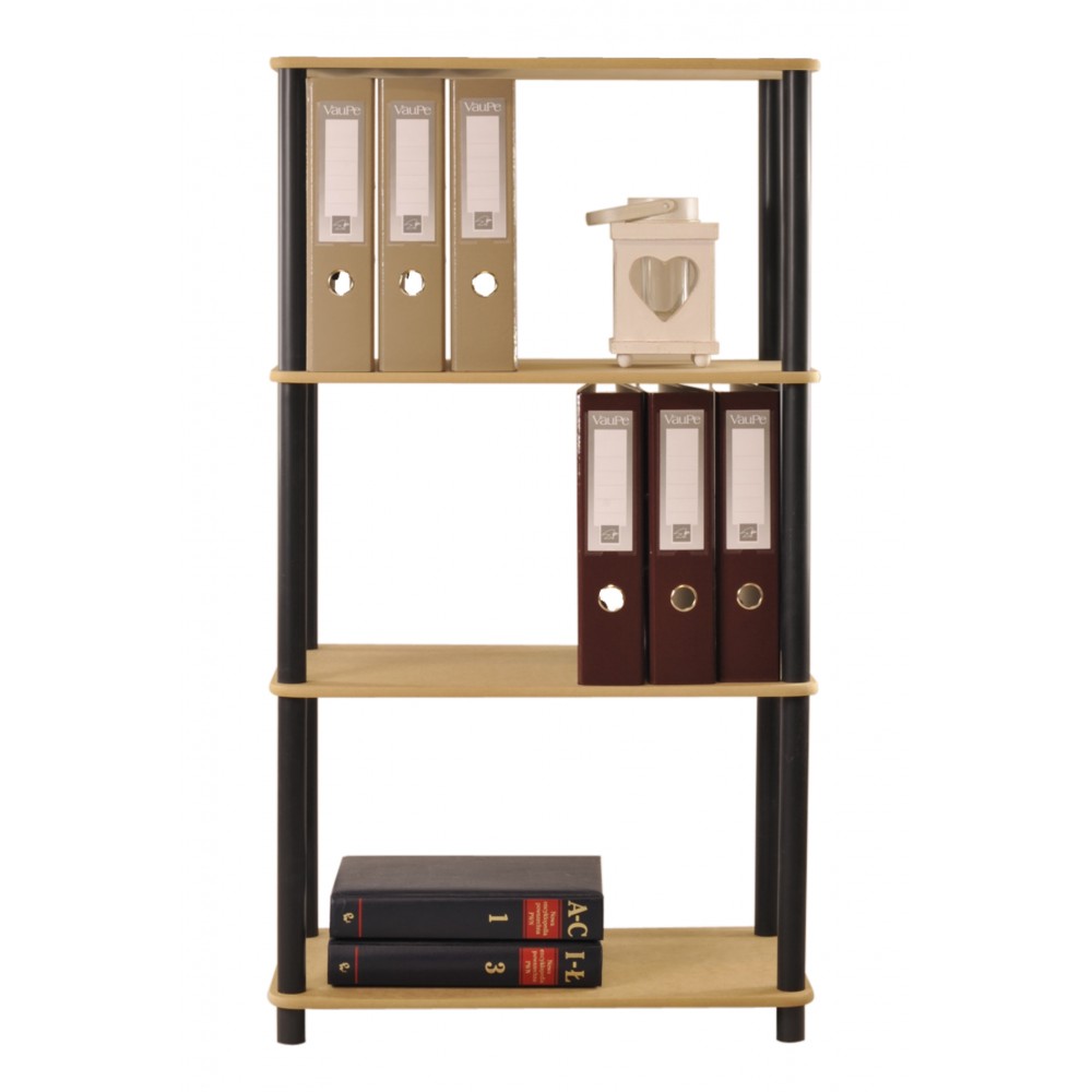 Systemowy Regał Biurowy 108x60x33 cm – DEDAL BLACK-4M_B