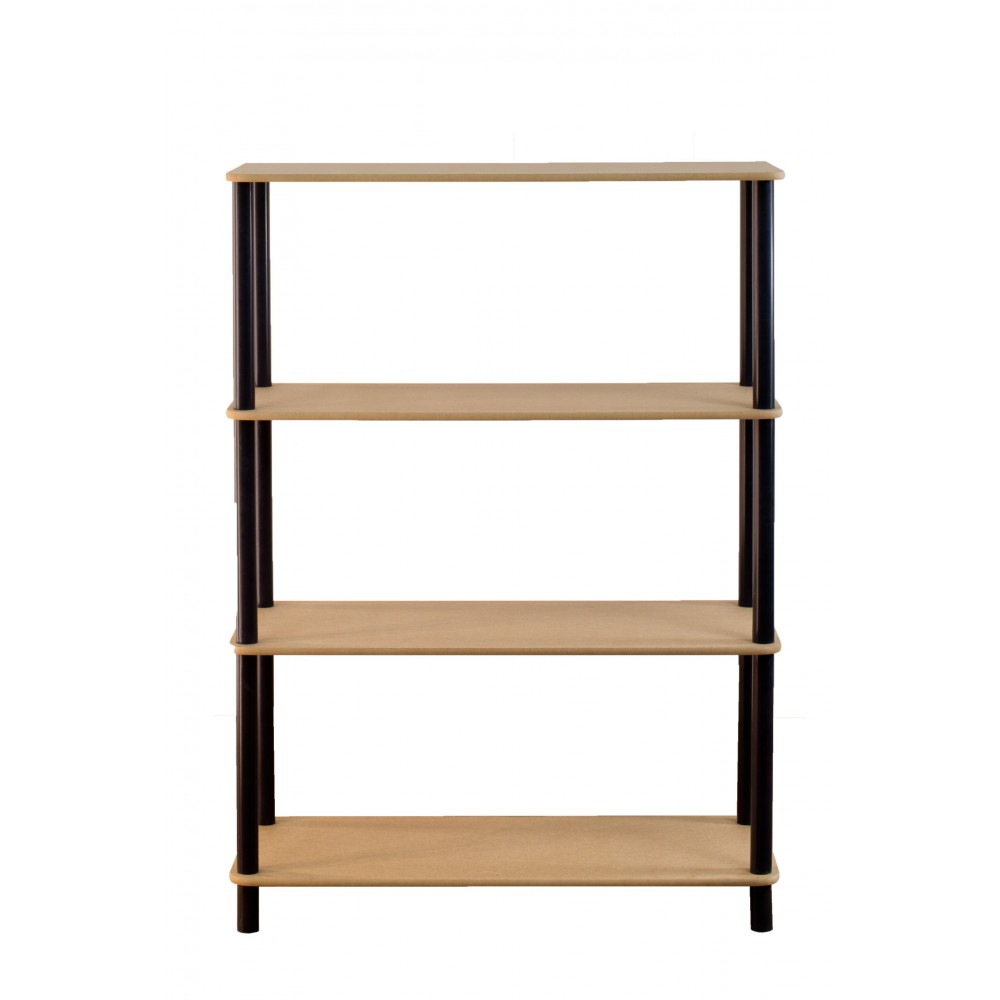 Systemowy Regał Biurowy 108x80x33 cm – DEDAL BLACK-4N_B