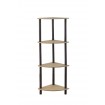 Systemowy Regał Biurowy 108x33x33 cm – DEDAL BLACK-4Z_B