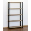 Systemowy Regał Biurowy 142x60x33 cm – DEDAL BLACK-5M_B