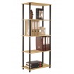 Systemowy Regał Biurowy 142x60x33 cm – DEDAL BLACK-5M_B