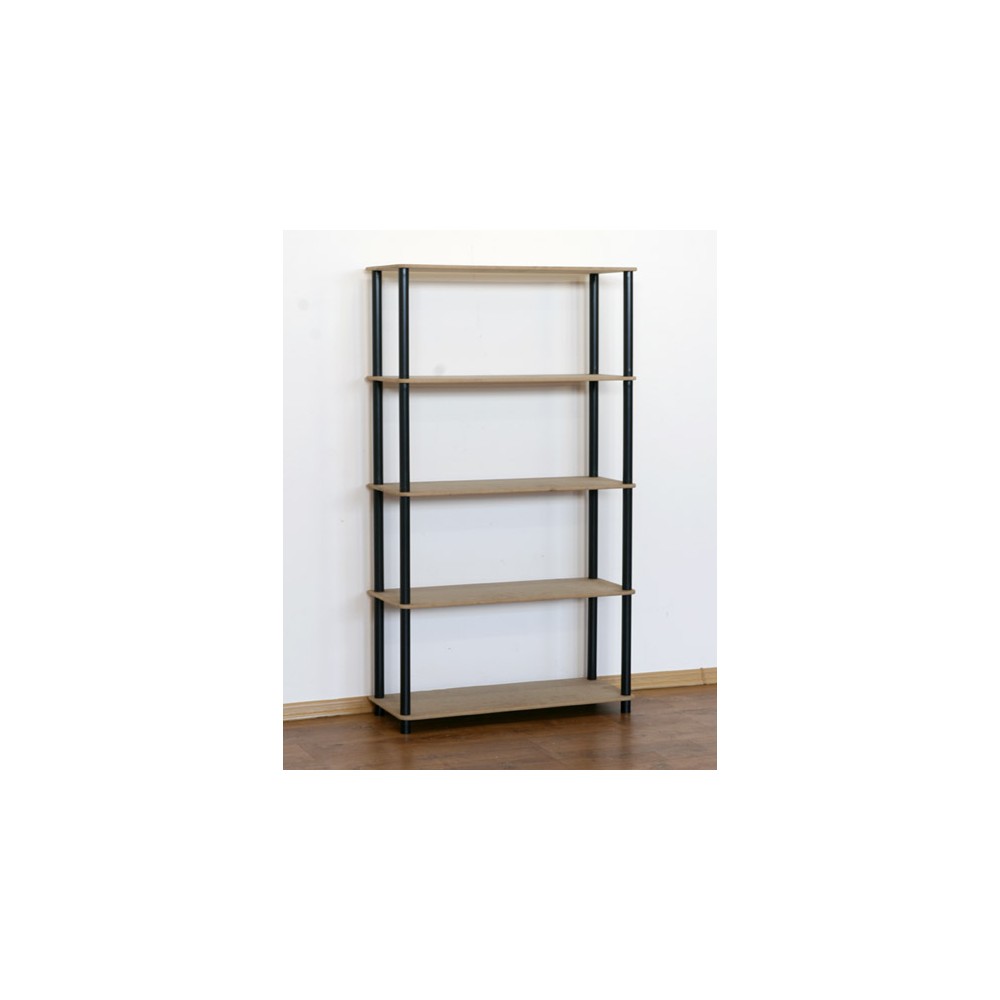 Systemowy Regał Biurowy 142x80x33 cm – DEDAL BLACK-5N_B