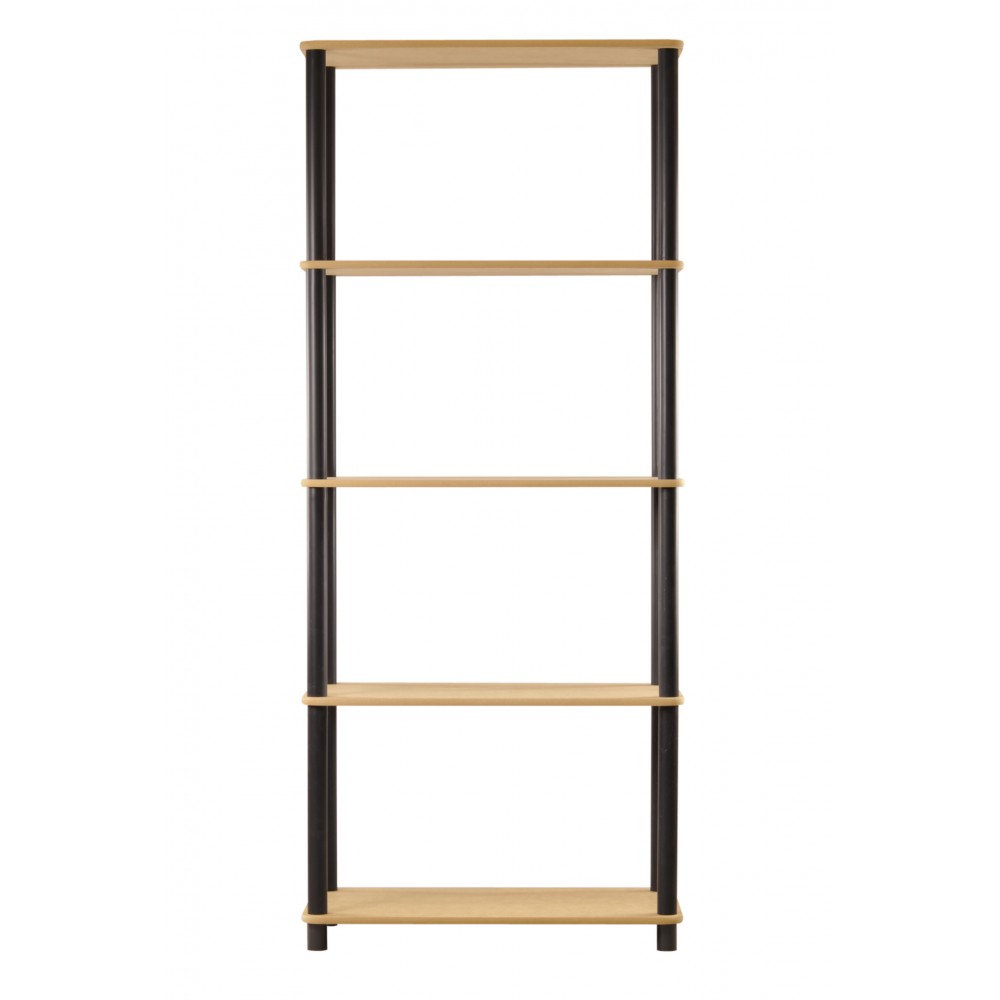 Systemowy Regał Biurowy 142x80x33 cm – DEDAL BLACK-5N_B