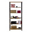 Systemowy Regał Biurowy 175x80x33 cm – DEDAL BLACK-6N_B