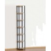 Systemowy Regał Biurowy 210x40x33 cm – DEDAL BLACK-7L_B
