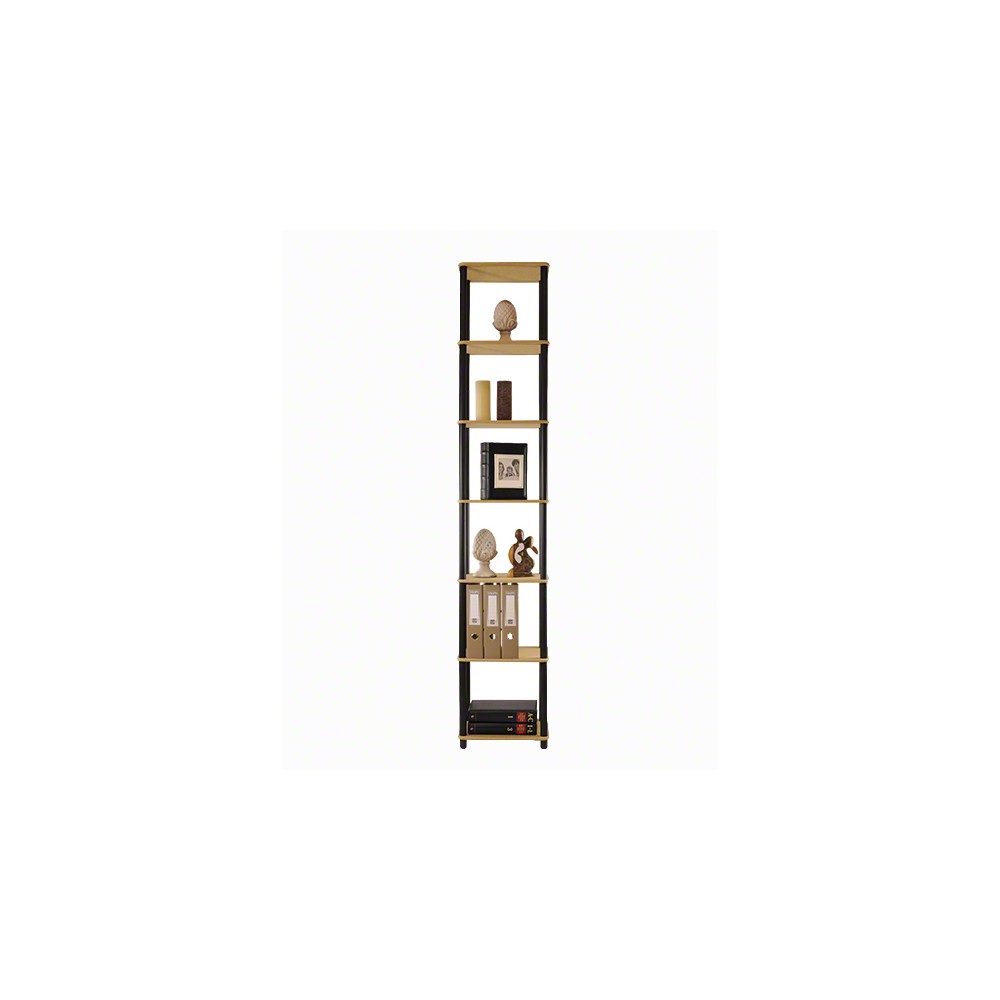 Systemowy Regał Biurowy 210x40x33 cm – DEDAL BLACK-7L_B
