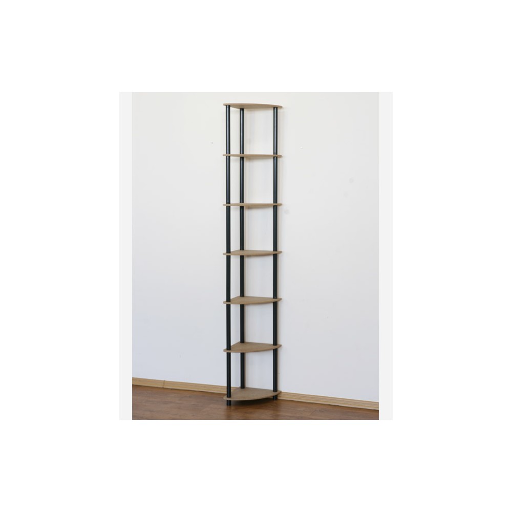 Systemowy Regał Biurowy 210x33x33 cm – DEDAL BLACK-7Z_B