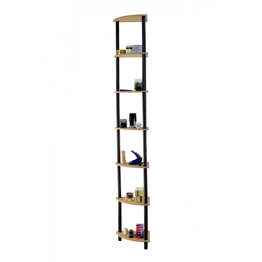 Systemowy Regał Biurowy 210x33x33 cm – DEDAL BLACK-7Z_B