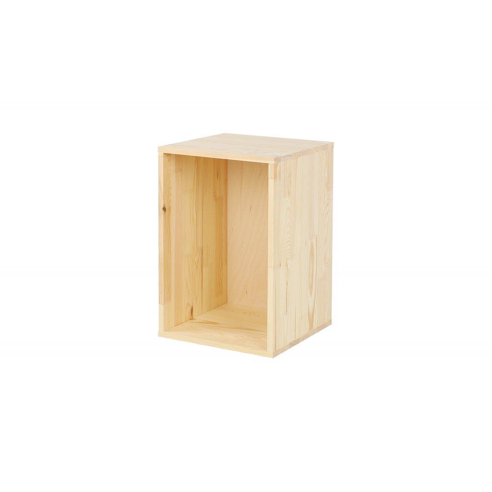 Drewniany regał skrzynkowy RS6 /45x30x30cm/– Naturalny