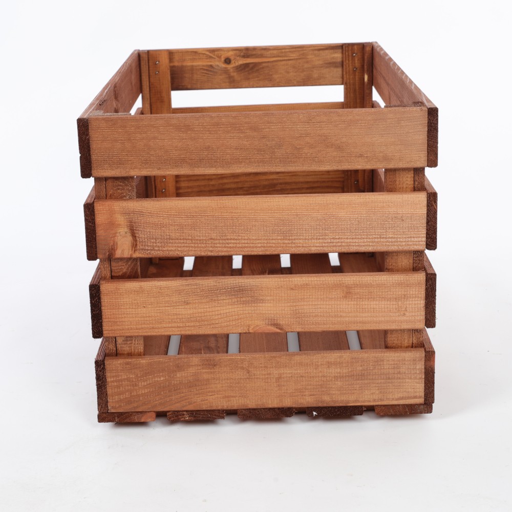 Skrzynia sosnowa skrzynka drewniana B08S 36x64x38 Brązowa