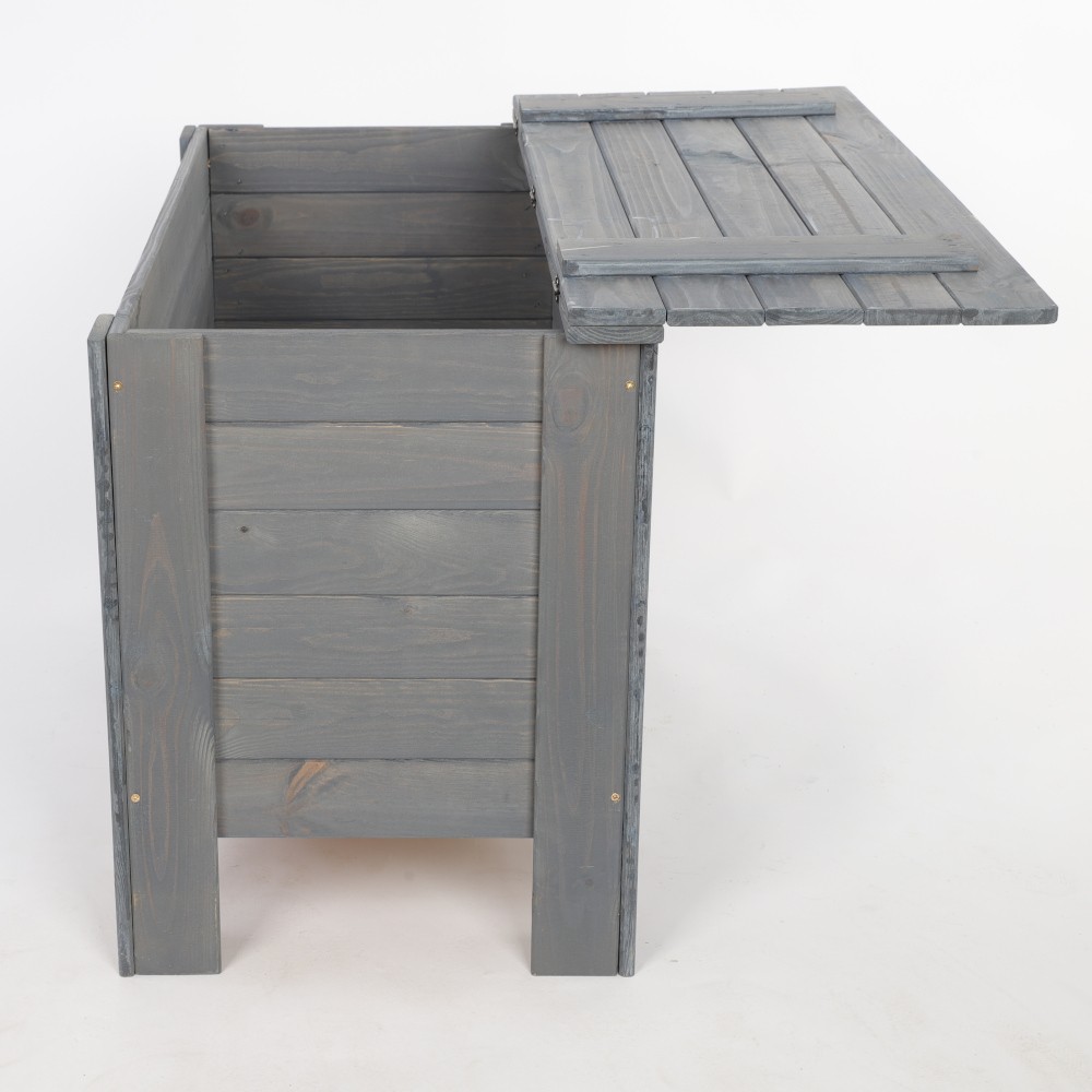 Skrzynia sosnowa z wiekiem kufer B13L 52x80x40 Szara