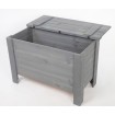 Skrzynia sosnowa z wiekiem kufer B13L 52x80x40 Szara