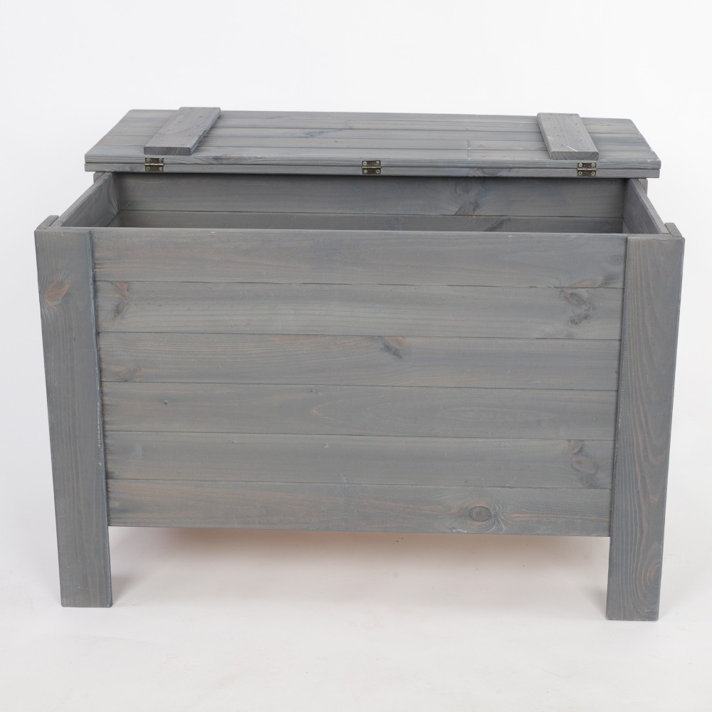 Skrzynia sosnowa z wiekiem kufer B13L 52x80x40 Szara