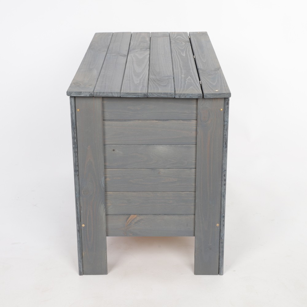 Skrzynia sosnowa z wiekiem kufer B13L 52x80x40 Szara