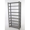 Regał na butelki drewniany B22R 170x80x28 9 półek Szary