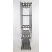 Regał garderoba na ubrania B25R 170x110x38 5 półek Szara