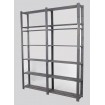 Regał na książki drewniany B31R 220x170x28 7 półek Szary