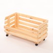Skrzynka na warzywa na kółkach RAWA /szer.57cm - Naturalna