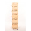 Skrzynki na warzywa na kółkach RAWA /szer.37cm - Naturalne