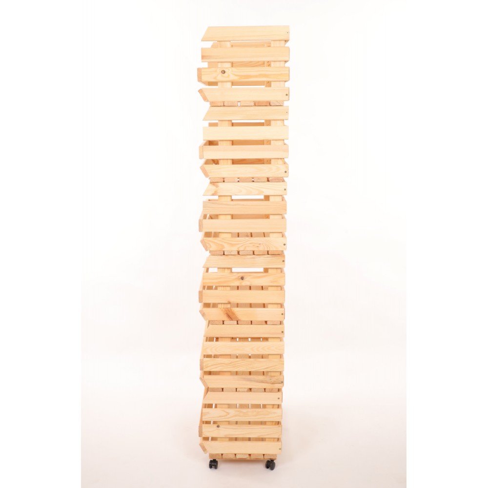 Skrzynki na warzywa na kółkach RAWA /szer.57cm - Naturalne