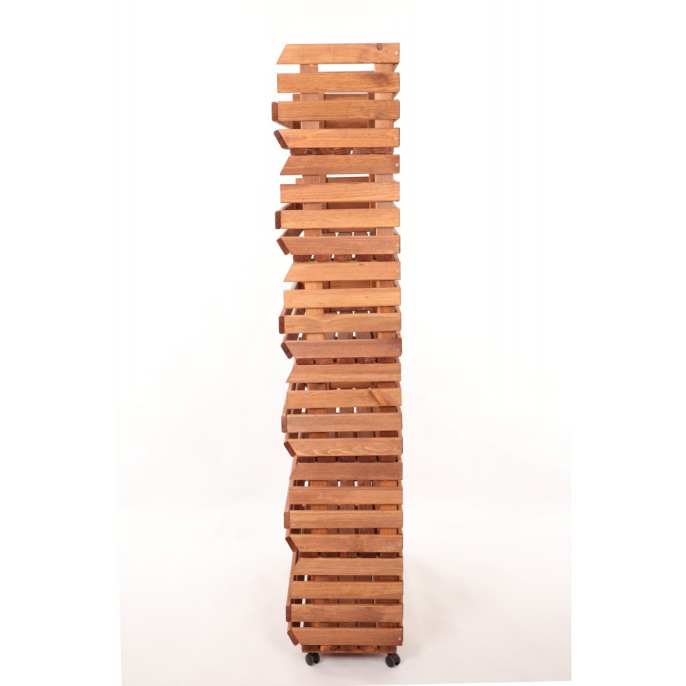 Skrzynki na warzywa na kółkach RAWA /szer.77cm - Brązowe