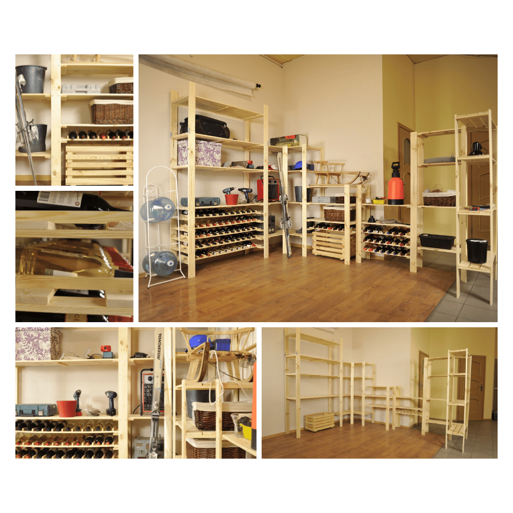 Regał na książki regał na zabawki regał drewniany do spiżarni 179cm SOSNOWY