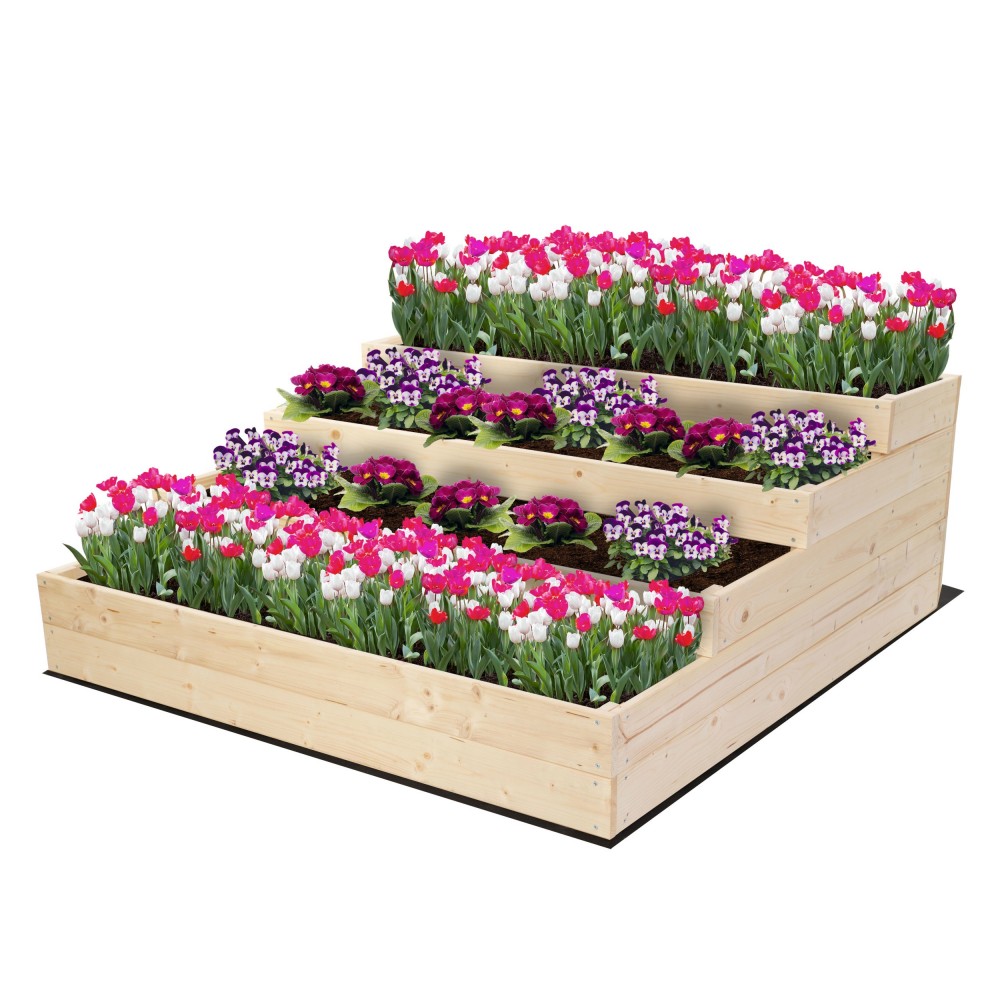 Skrzynie na warzywa warzywniak donica IMPREGNOWANY 45x120x120 GRATISY EKO