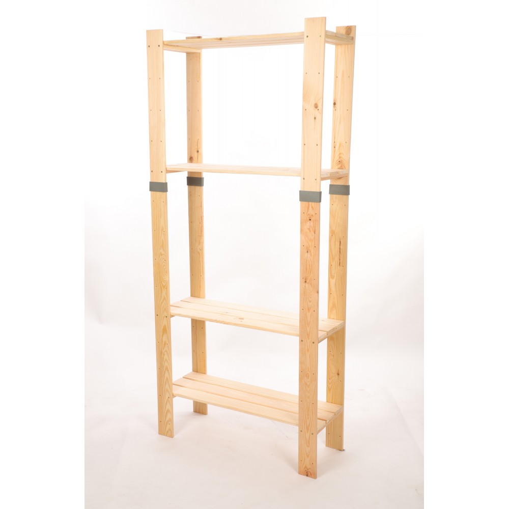 Regał drewniany na książki regał na zabawki regał do spiżarni 179cm SOSNOWY