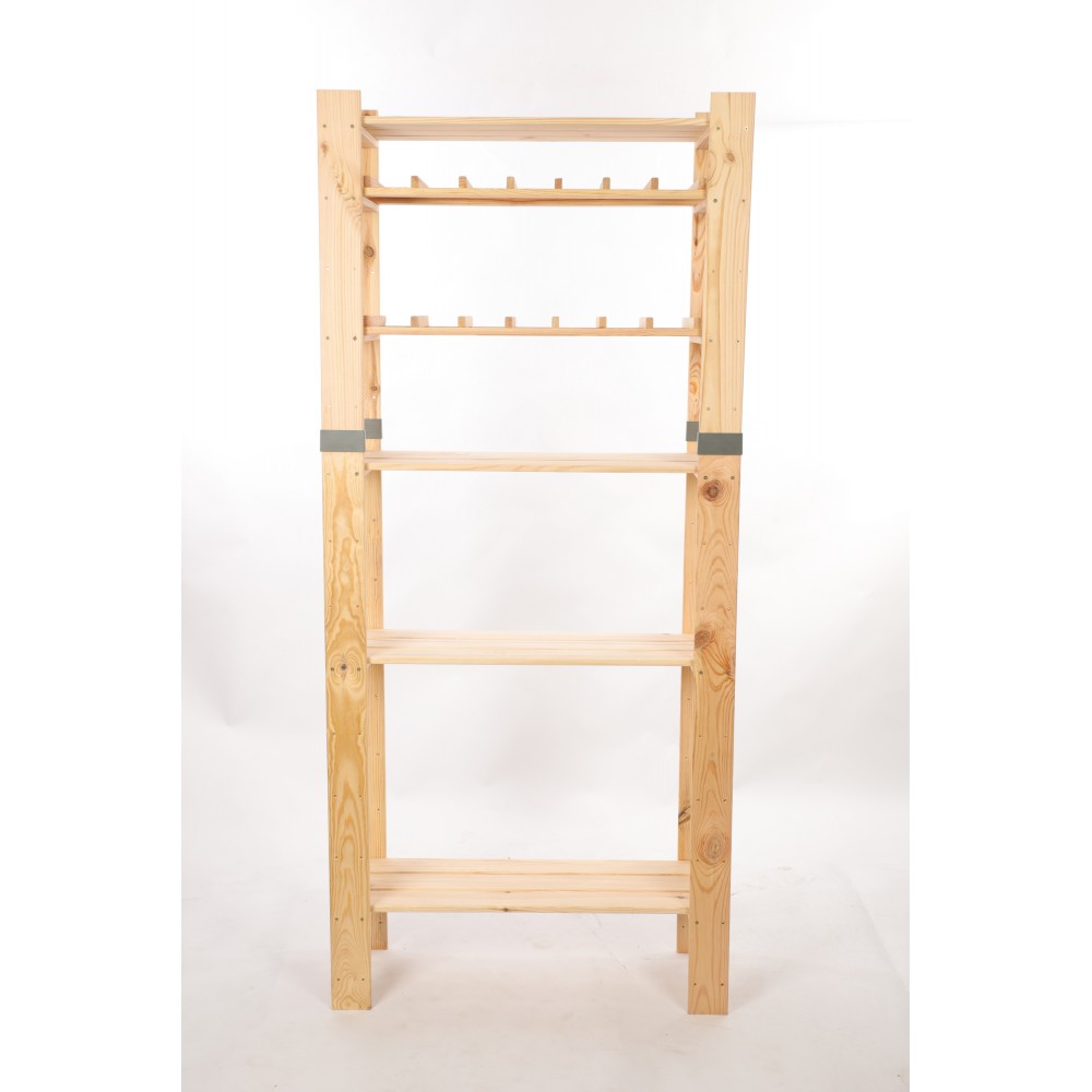 Regał drewniany na książki regał na zabawki regał do spiżarni 179cm SOSNOWY