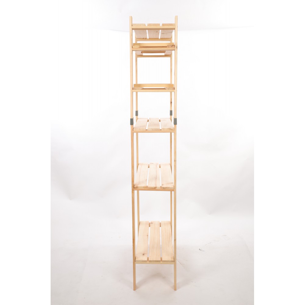 Regał drewniany na książki regał na zabawki regał do spiżarni 179cm SOSNOWY