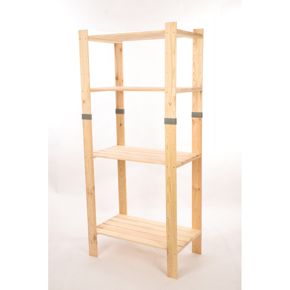 Regał drewniany na książki regał na zabawki regał do spiżarni 179cm SOSNOWY