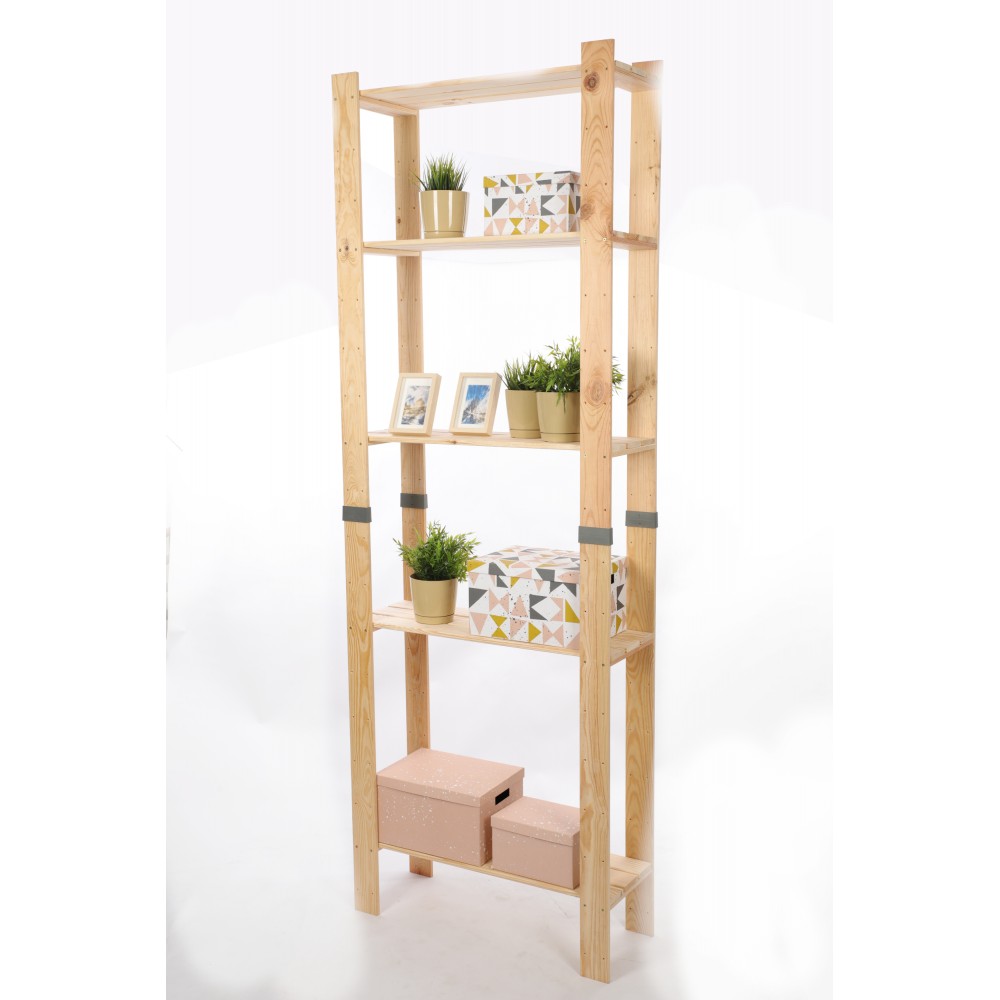Regał drewniany na książki regał na zabawki regał do spiżarni 230cm SOSNOWY