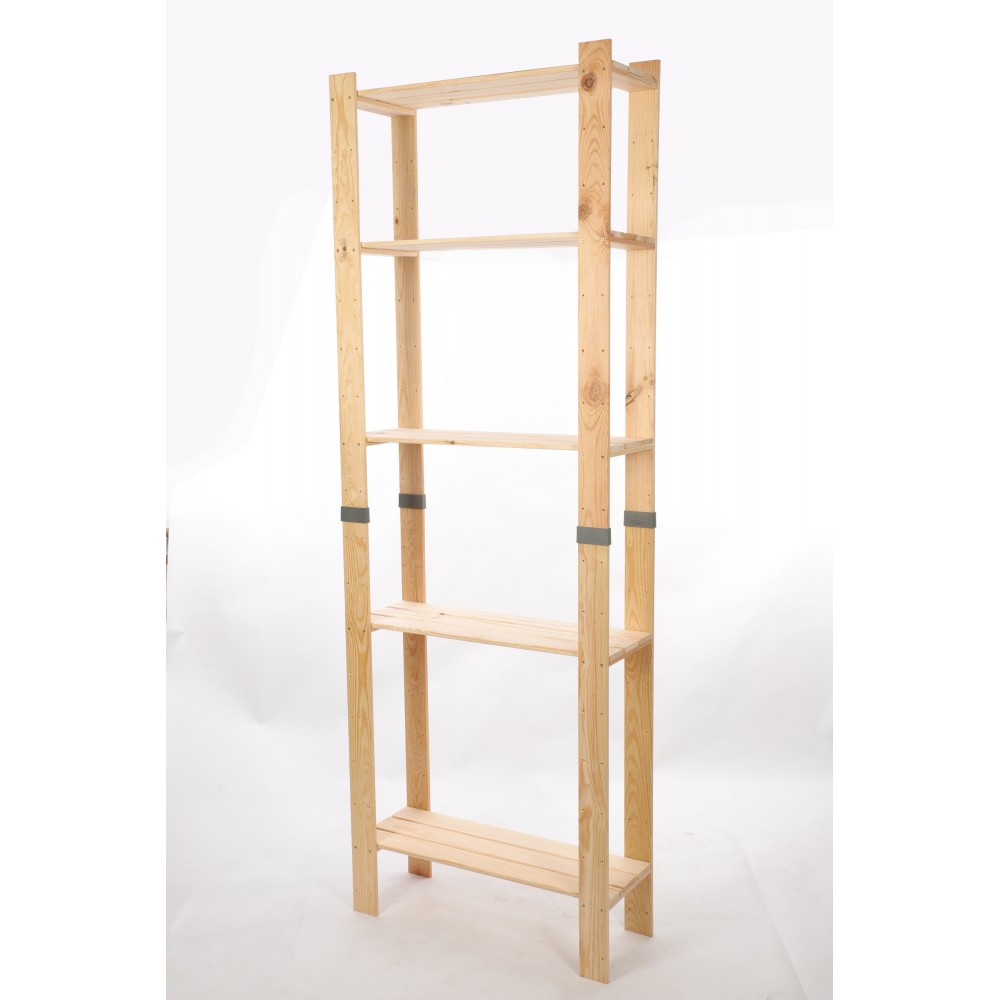 Regał drewniany na książki regał na zabawki regał do spiżarni 230cm SOSNOWY