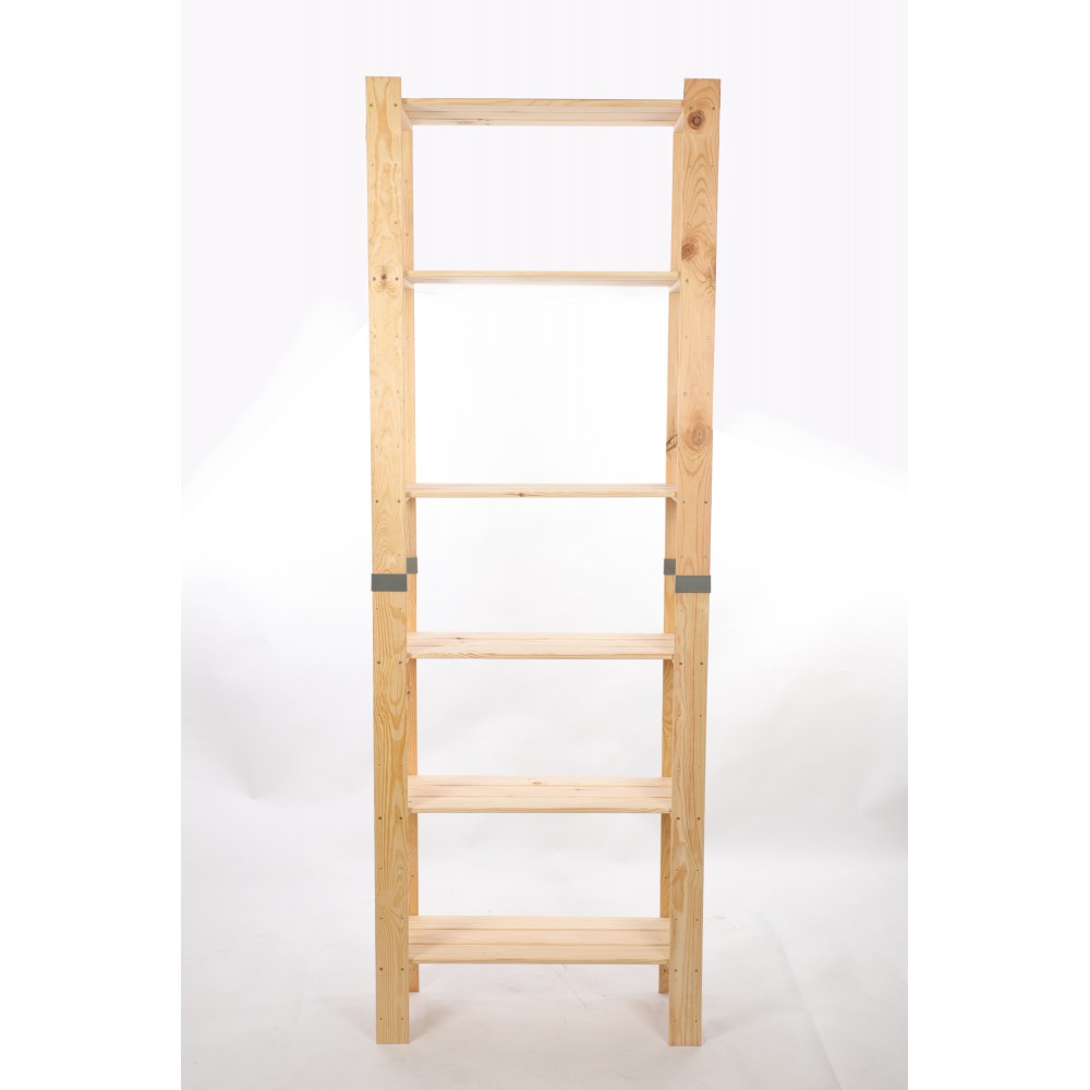 Regał drewniany na książki regał na zabawki regał do spiżarni 230cm SOSNOWY