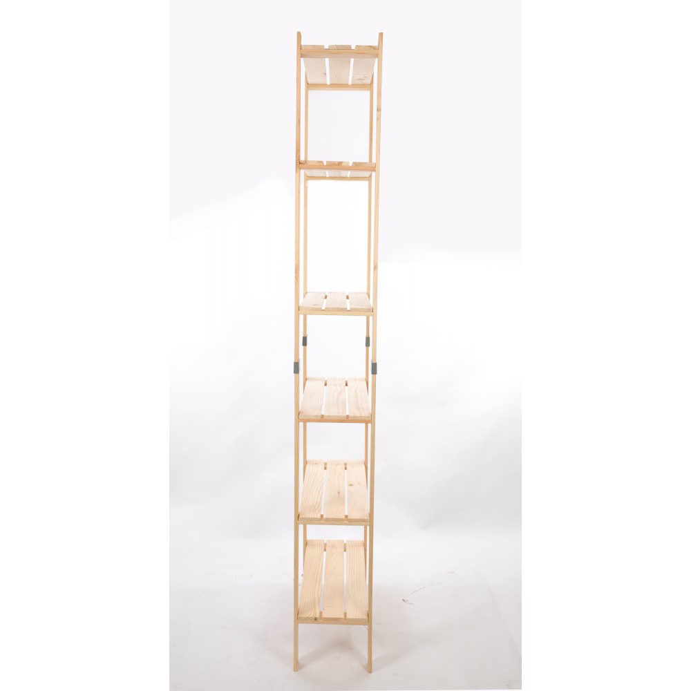 Regał drewniany na książki regał na zabawki regał do spiżarni 230cm SOSNOWY