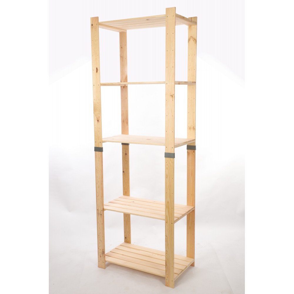 Regał drewniany na książki regał na zabawki regał do spiżarni 230cm SOSNOWY