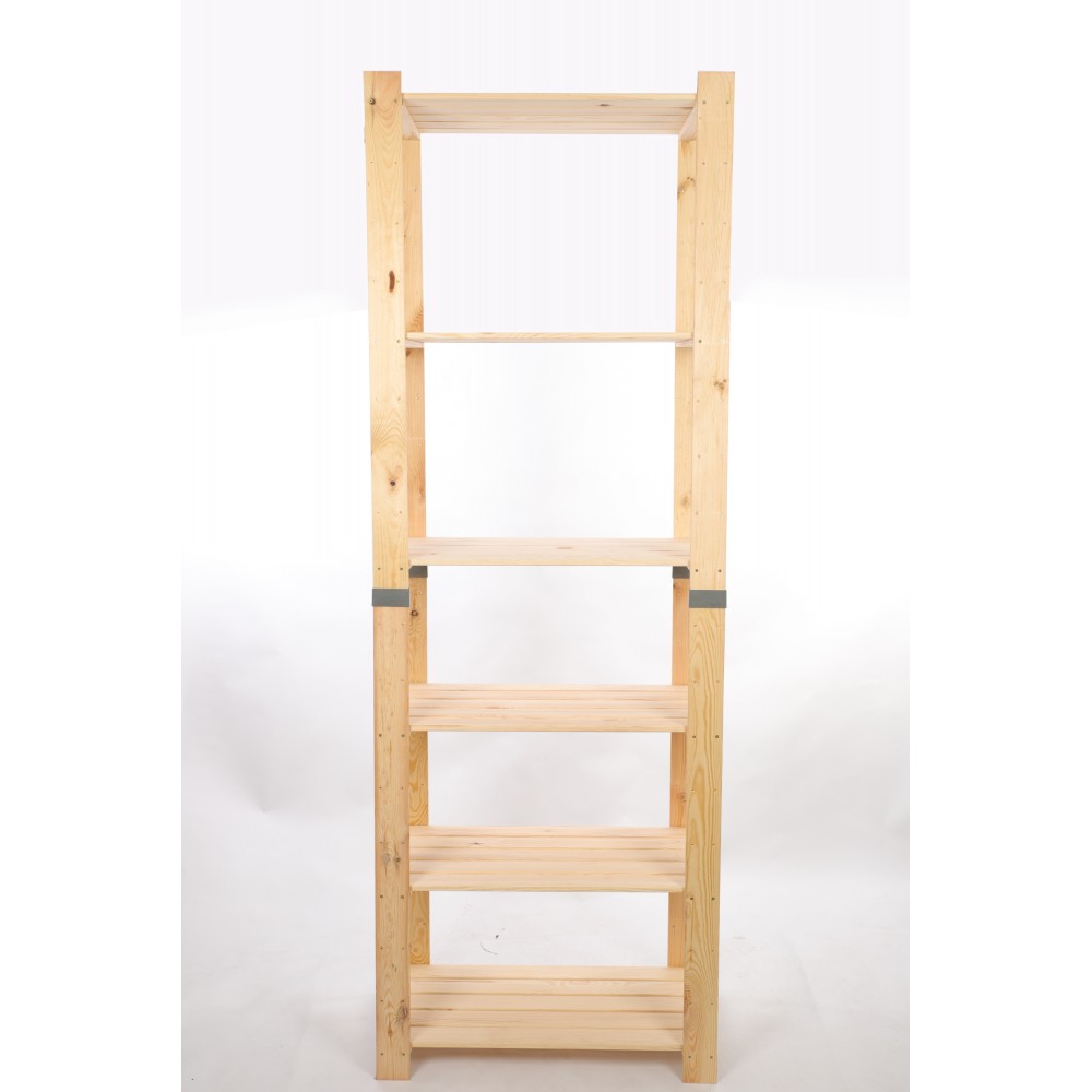 Regał drewniany na książki regał na zabawki regał do spiżarni 230cm SOSNOWY