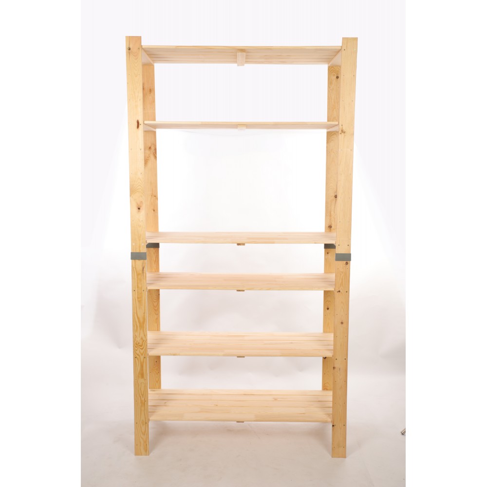 Regał drewniany na książki regał na zabawki regał do spiżarni 230cm SOSNOWY