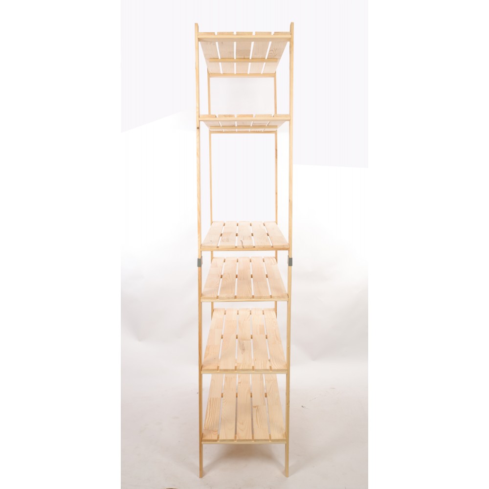 Regał drewniany na książki regał na zabawki regał do spiżarni 230cm SOSNOWY