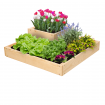 Narożna skrzynia na warzywa drewniany warzywniak ogród inspekt 18x60x60 EKO