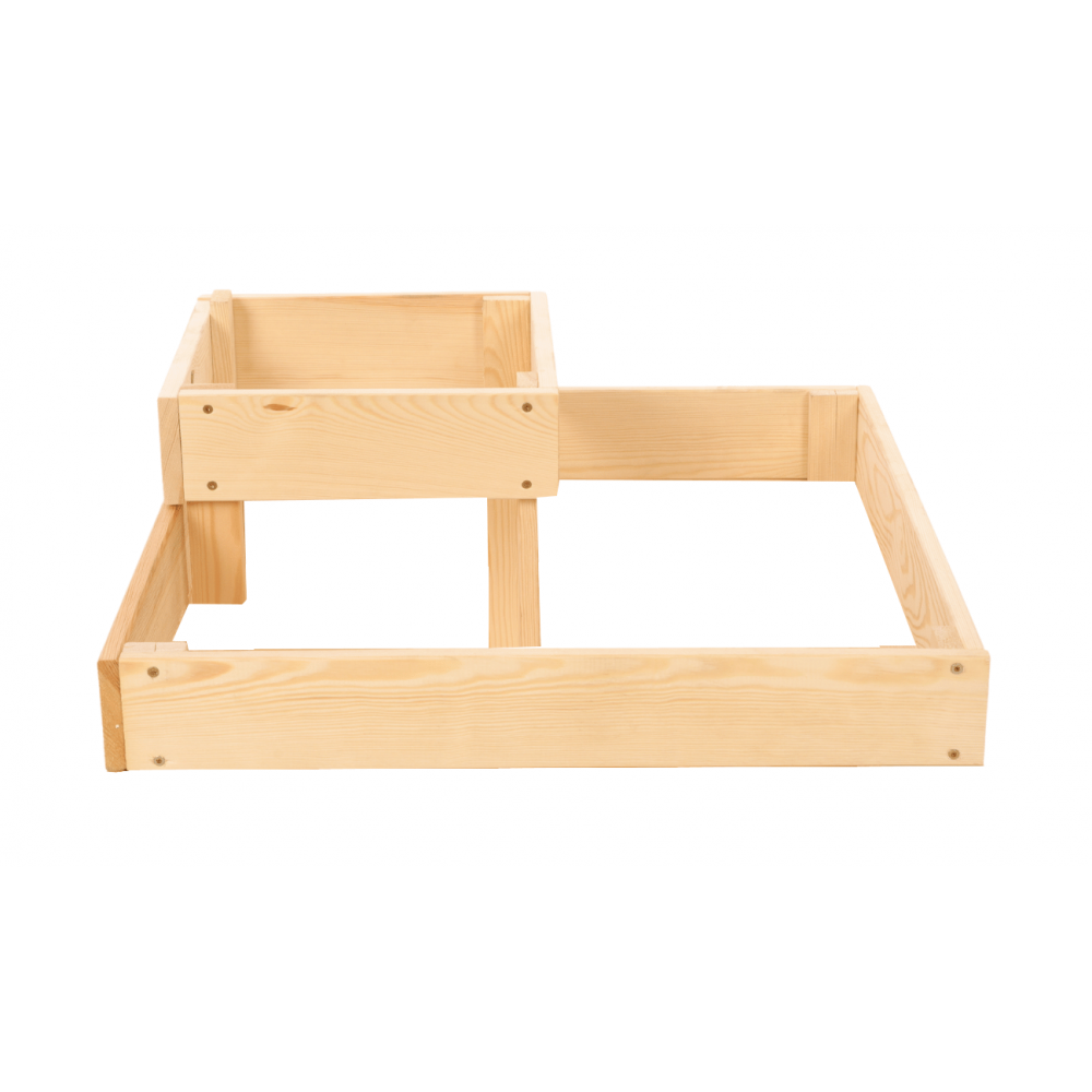 Narożna skrzynia na warzywa drewniany warzywniak ogród inspekt 18x60x60 EKO