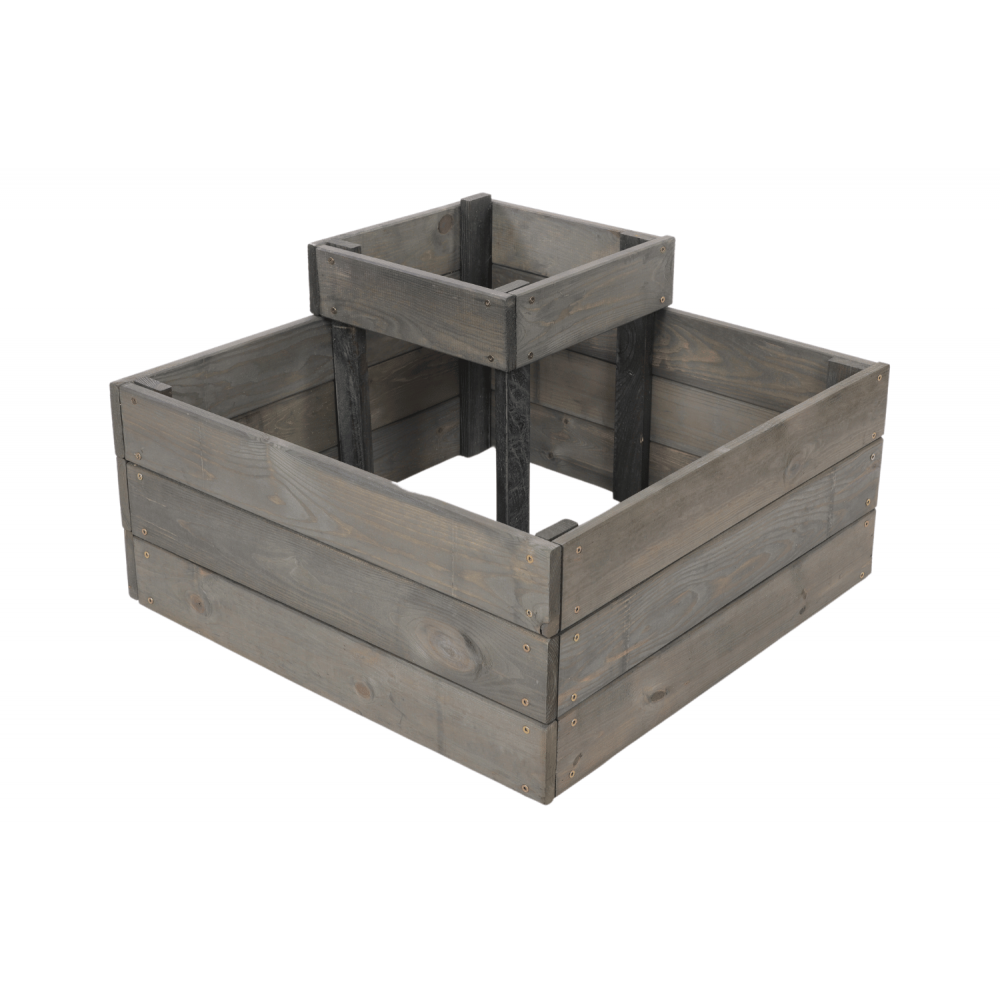 Narożna skrzynia na warzywa drewniany warzywniak ogród inspekt 36x60x60 EKO