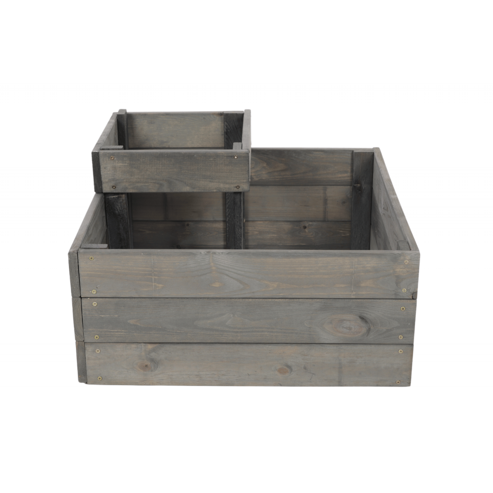 Narożna skrzynia na warzywa drewniany warzywniak ogród inspekt 36x60x60 EKO