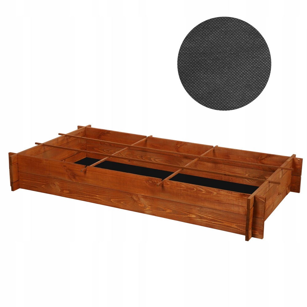 Podwyższona grządka skrzynia na warzywa drewniana donica zioła 150x80cm EKO