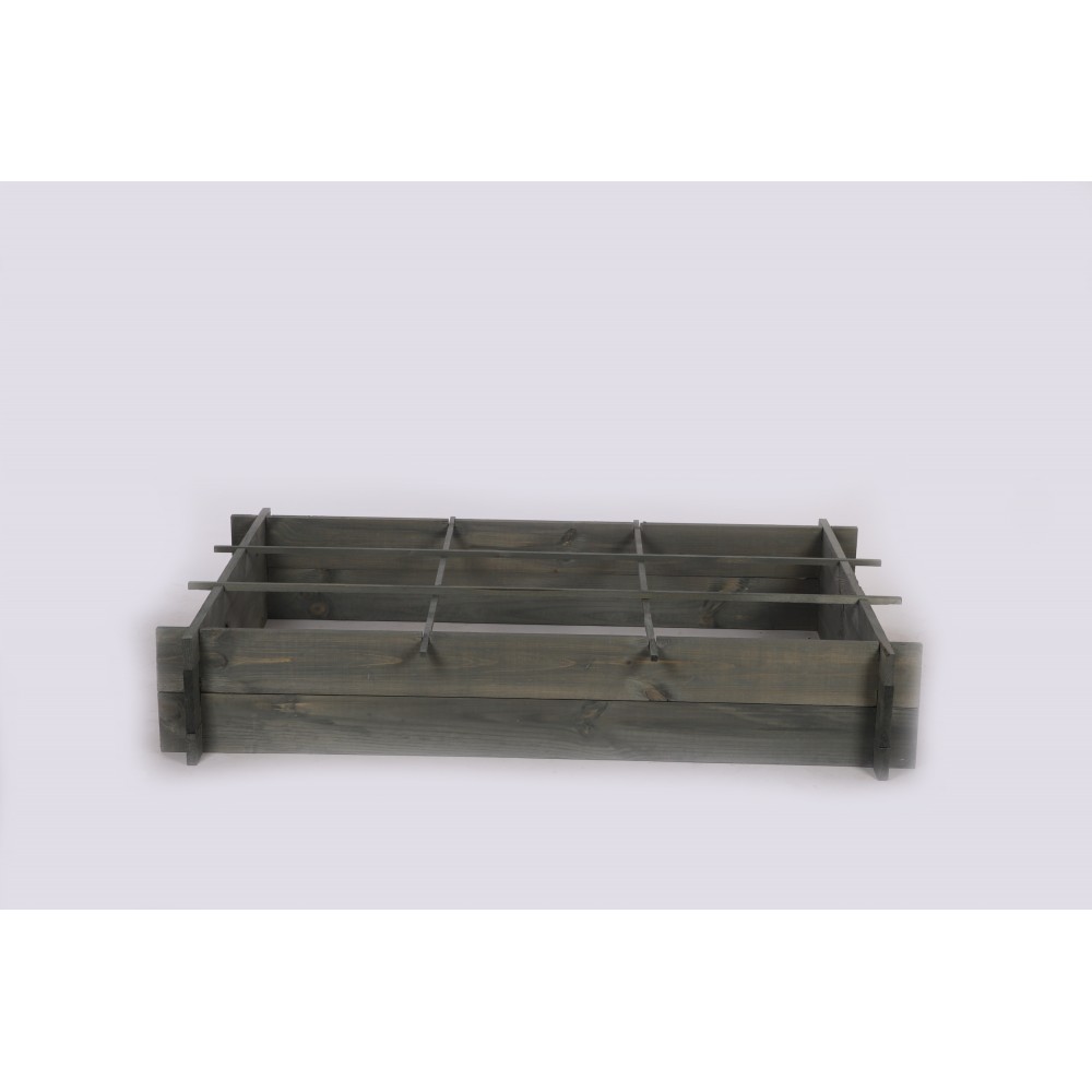 Podwyższona grządka skrzynia na warzywa drewniana donica zioła 120x80cm EKO