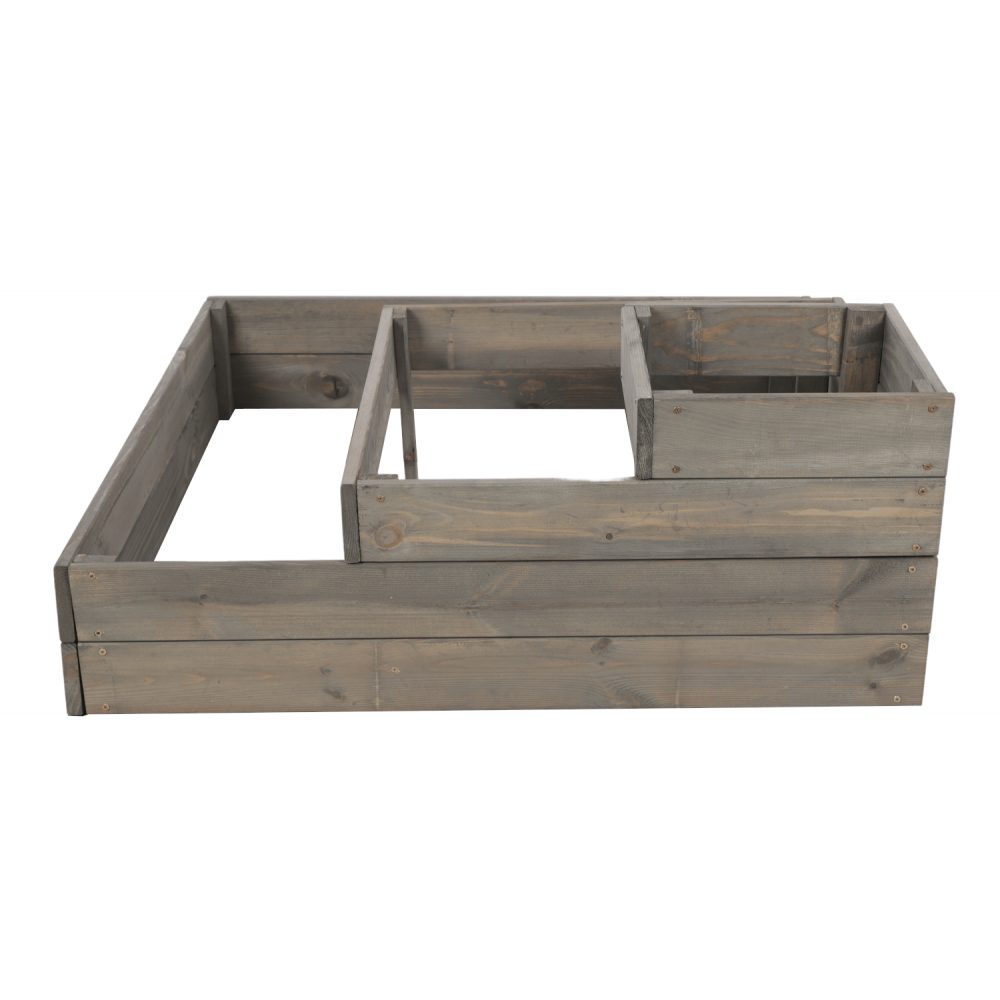 Narożna skrzynia podwyższana na warzywa drewniany warzywniak 36x90x90 EKO