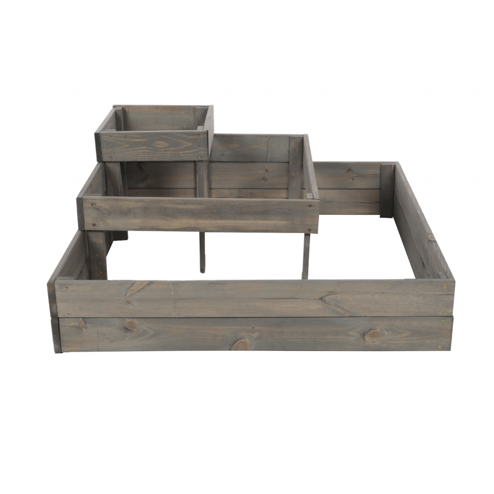 Narożna skrzynia podwyższana na warzywa drewniany warzywniak 36x90x90 EKO