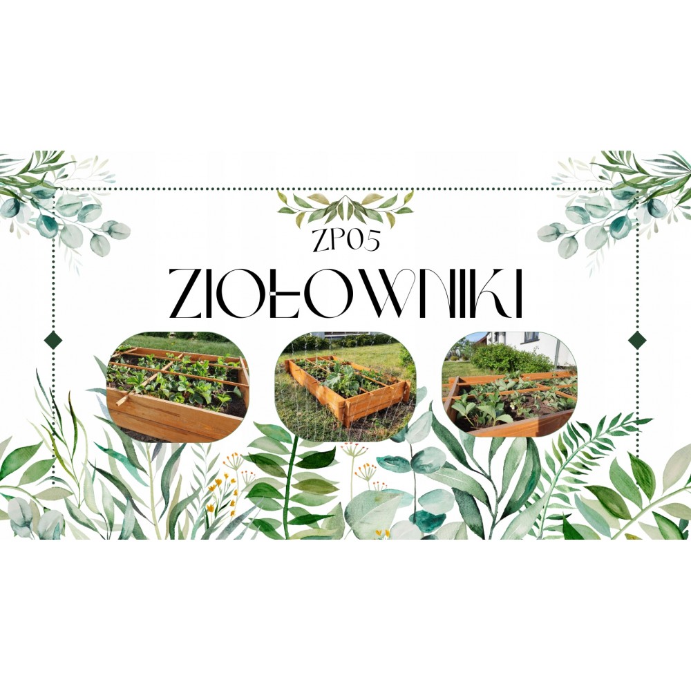 Podwyższona grządka skrzynia na warzywa drewniana donica zioła 120x80cm EKO