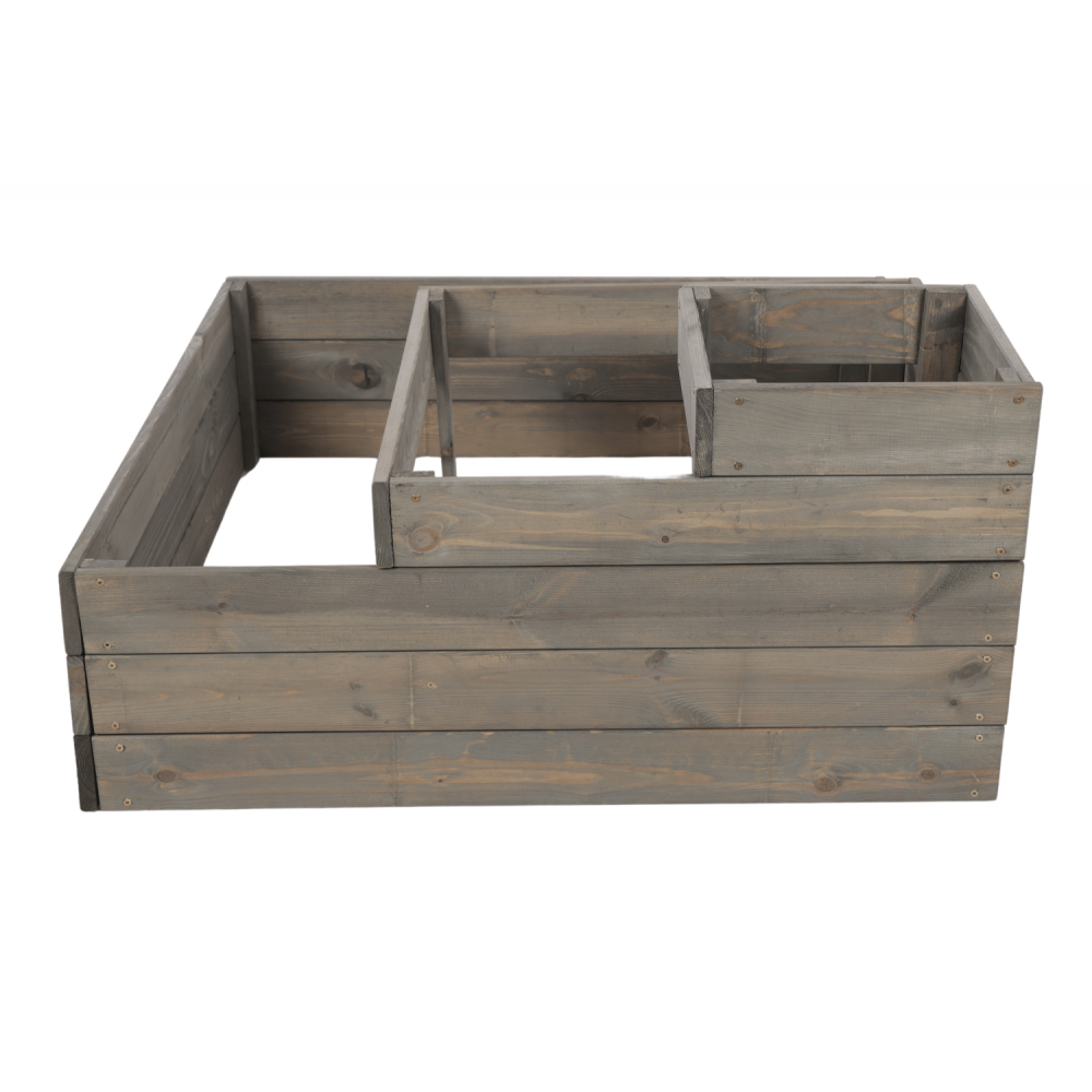 Piętrowa skrzynia na warzywa narożna drewniany warzywnik 45x90x90 GRATISY